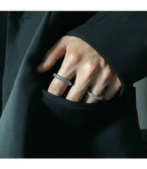 Meteorite Texture Retro Ring ArtsKoreanMan