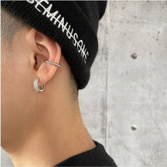 Micro-Set Zircon Hoop Earrings ArtsKoreanMan