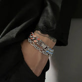 Multicolor Cuban Chain Bracelet ArtsKoreanMan