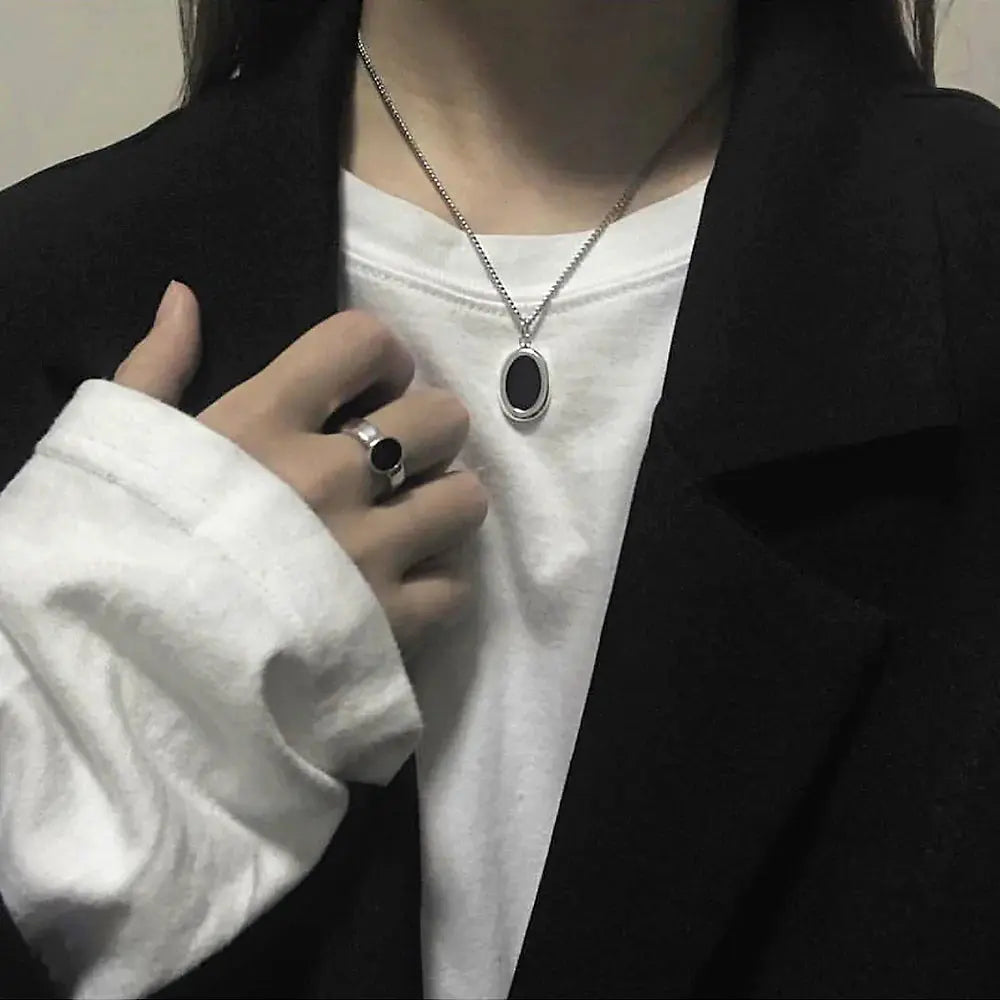 Gem Pendant Necklace ArtsKoreanMan