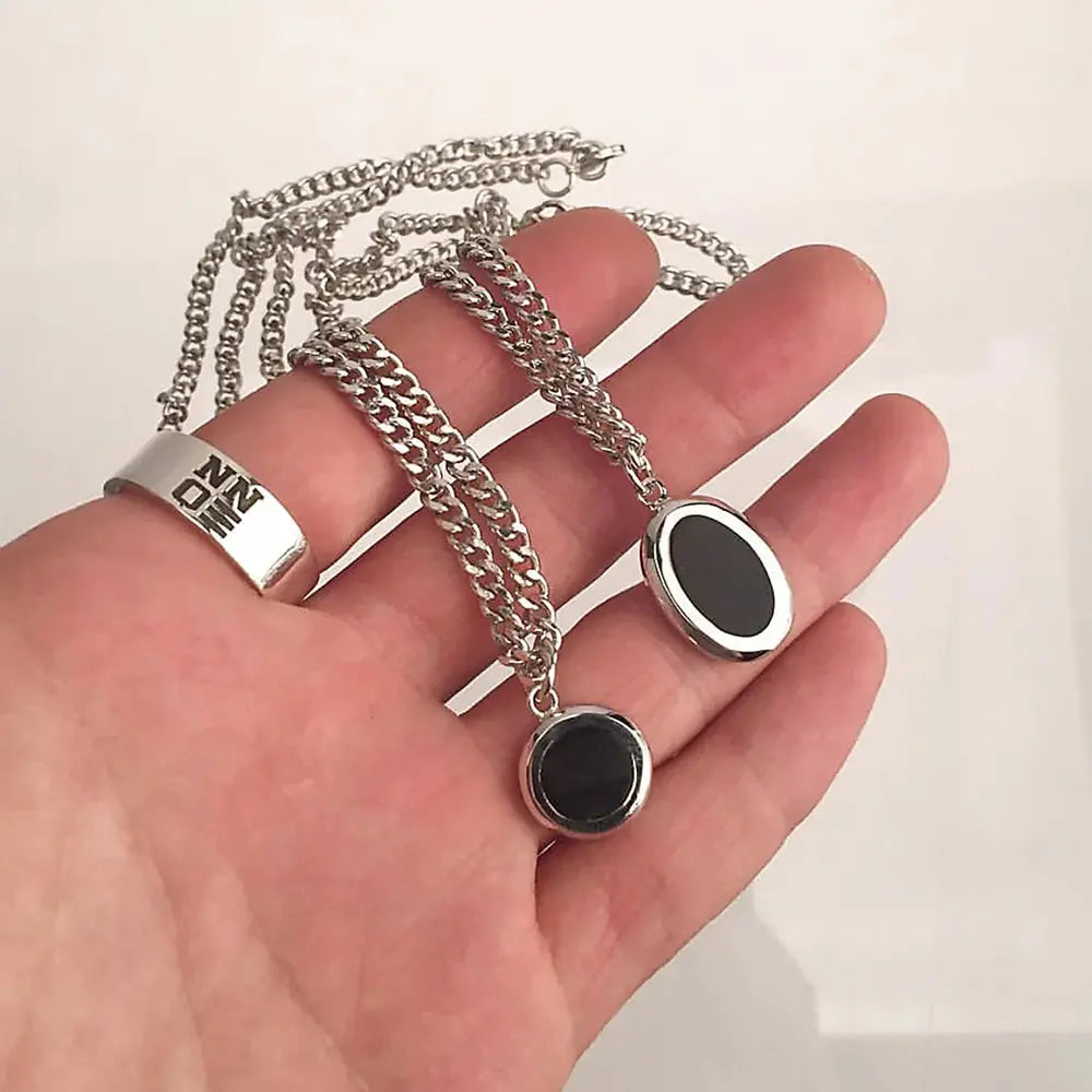 Gem Pendant Necklace ArtsKoreanMan