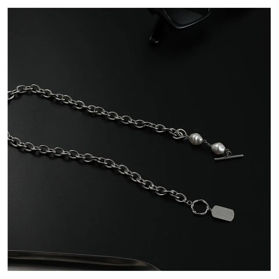 Ot Buckle Pearl Choker ArtsKoreanMan