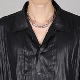 Paperclip Cuban Chain Choker ArtsKoreanMan
