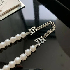 Pearl Stitching Clavicle Chain ArtsKoreanMan