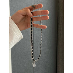 Pendant Gem Combination Leather Necklace ArtsKoreanMan