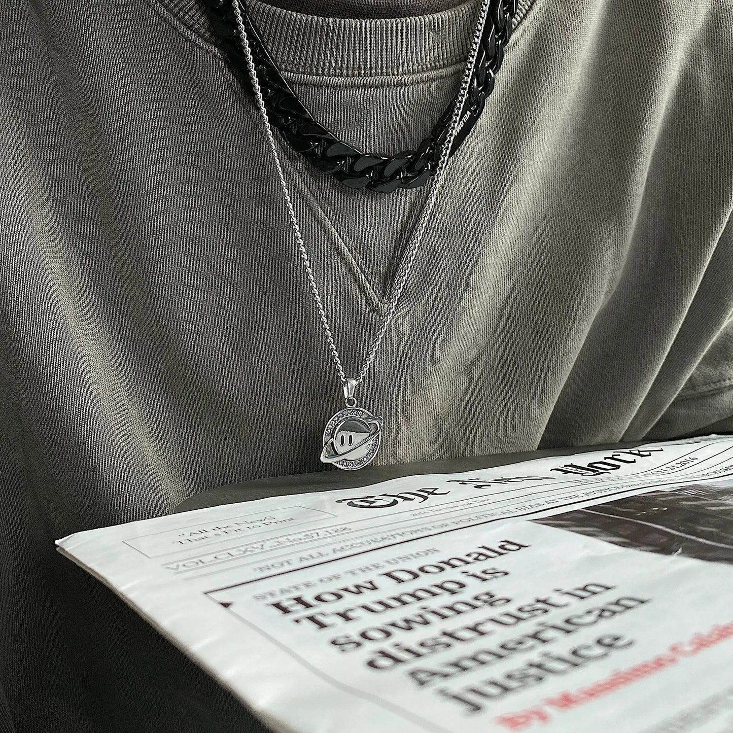 Planet Smiley Necklace ArtsKoreanMan