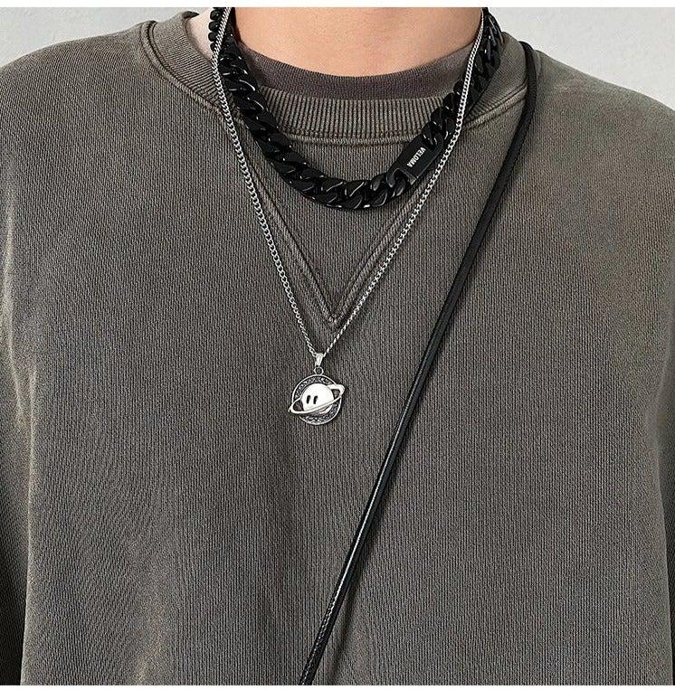 Planet Smiley Necklace ArtsKoreanMan