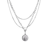Portrait Multi-Layer Chain Necklace ArtsKoreanMan