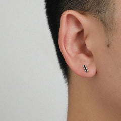 Rectangle Ear Studs ArtsKoreanMan