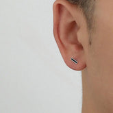 Rectangle Ear Studs ArtsKoreanMan