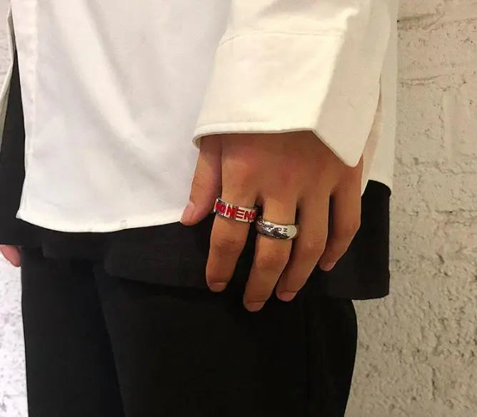 Red Letter Ring ArtsKoreanMan