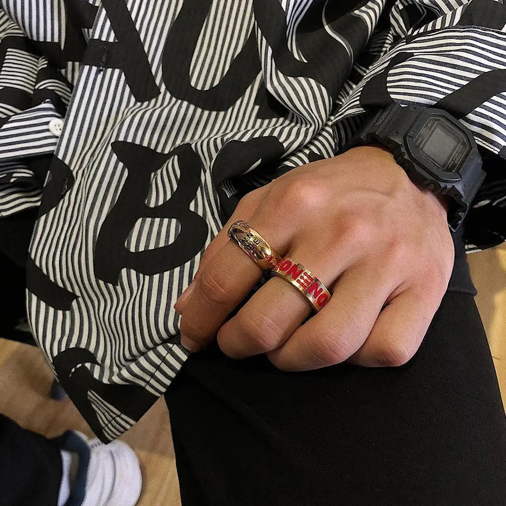 Red Letter Ring ArtsKoreanMan