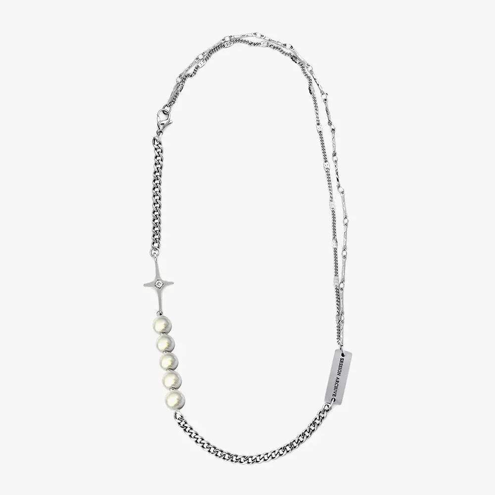 Reflective Pearl Necklace ArtsKoreanMan