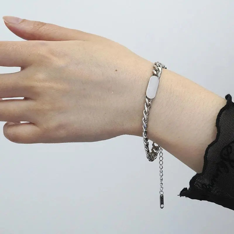 Round Square Plain Bracelet ArtsKoreanMan