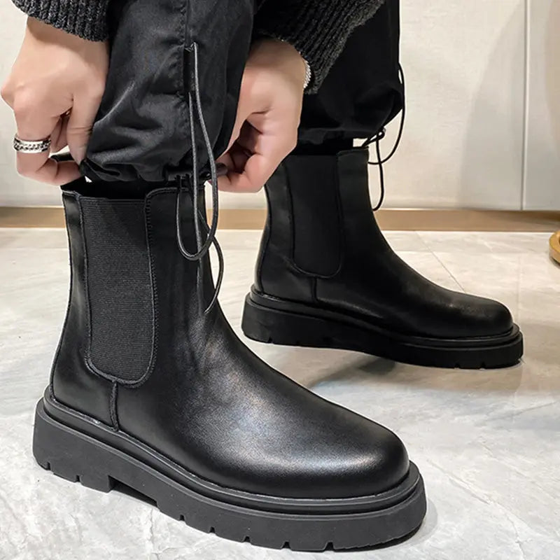 Plus Size Leather Boots ArtsKoreanMan