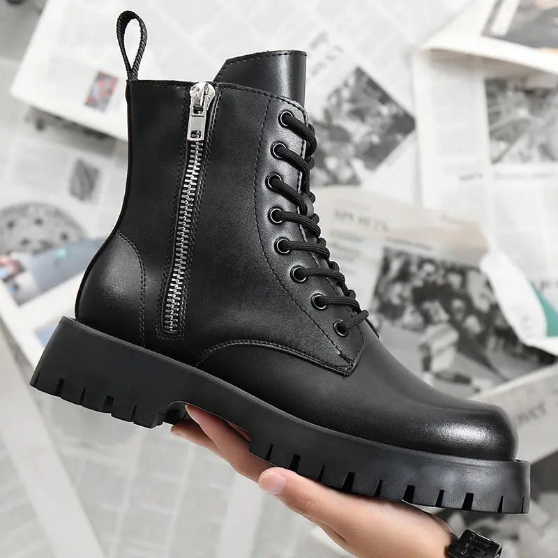 Plus Size Leather Boots ArtsKoreanMan