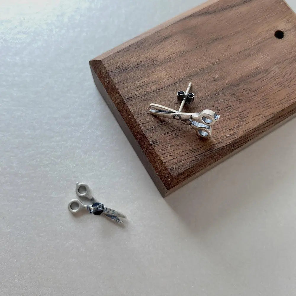 Scissors Stud Earrings ArtsKoreanMan
