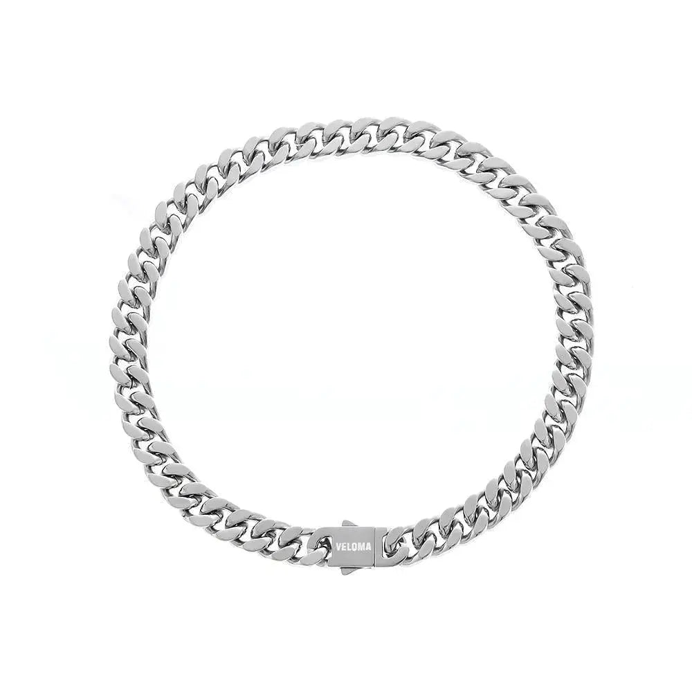 Silver Cuban Chain Necklace ArtsKoreanMan