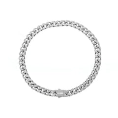 Silver Cuban Chain Necklace ArtsKoreanMan