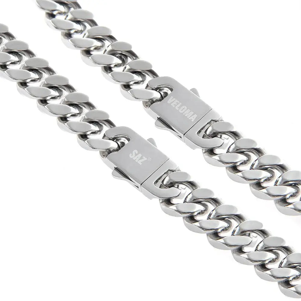 Silver Cuban Chain Necklace ArtsKoreanMan