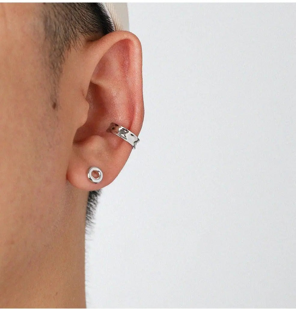 Silver Earring Clip ArtsKoreanMan