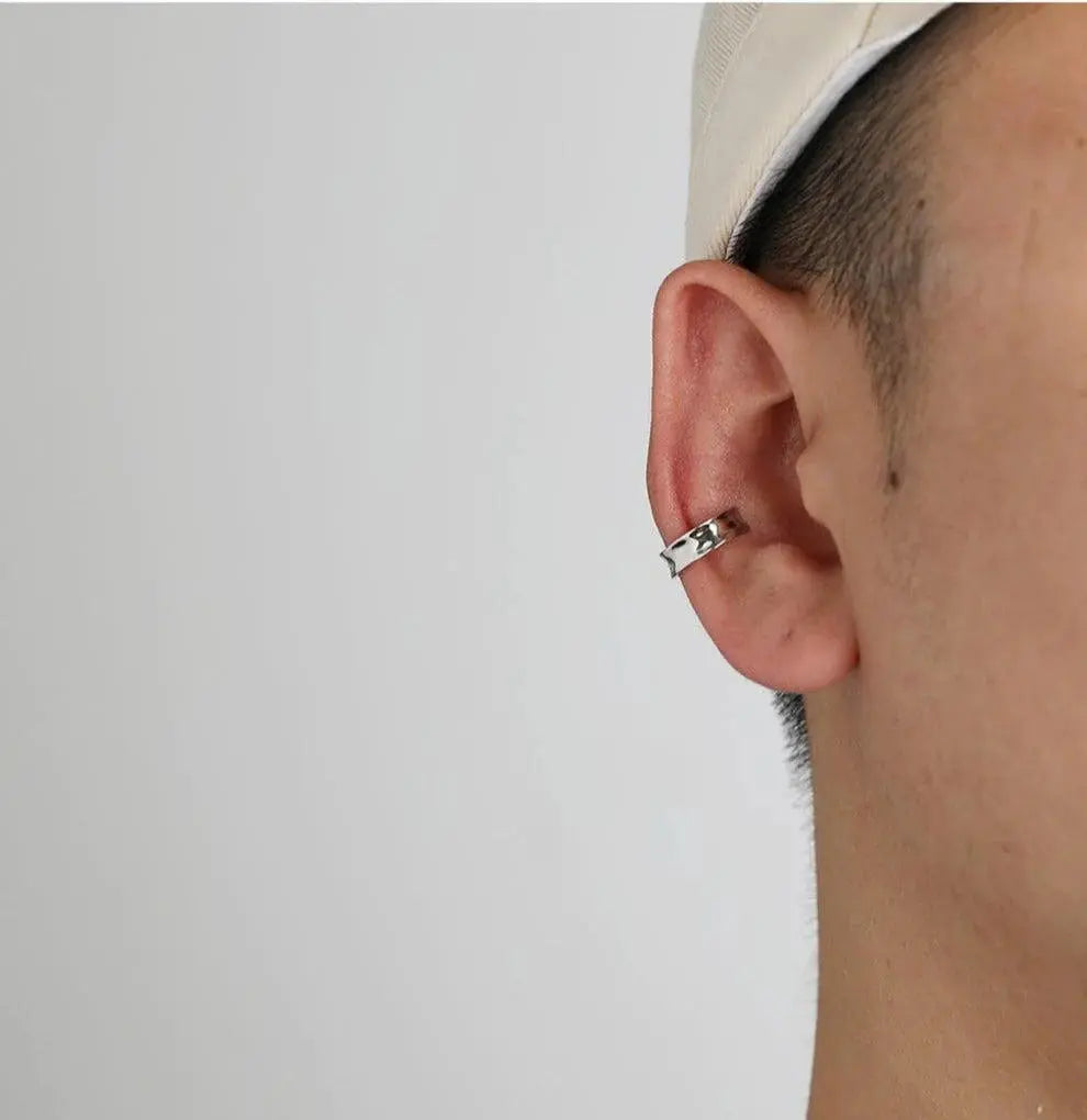 Silver Earring Clip ArtsKoreanMan