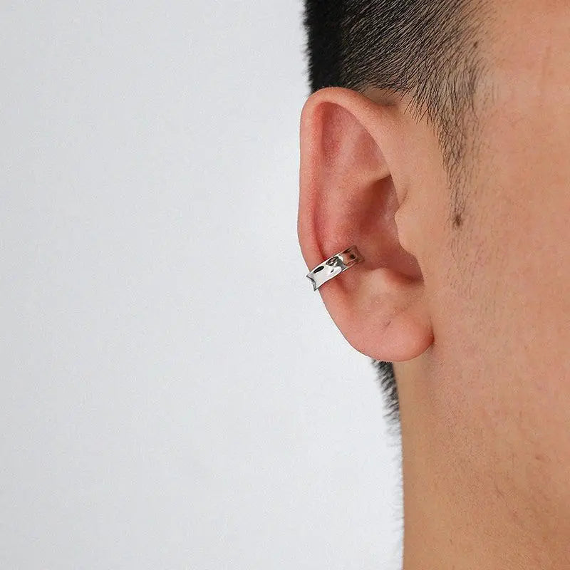 Silver Earring Clip ArtsKoreanMan