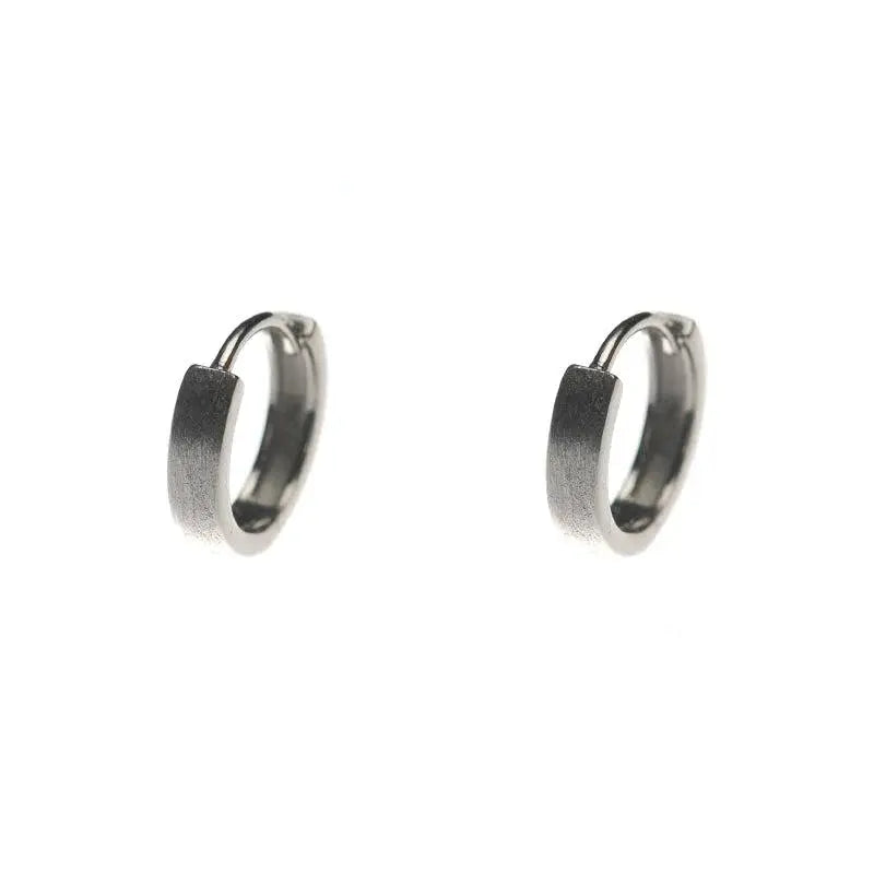 Silver Hoop Earrings ArtsKoreanMan