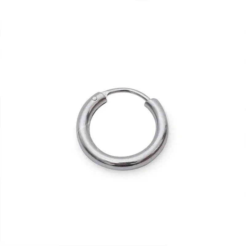 Silver Hoop Earrings ArtsKoreanMan