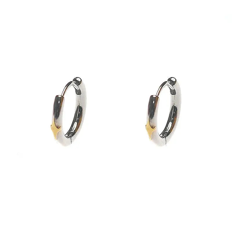 Silver Hoop Earrings ArtsKoreanMan