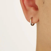 Silver Hoop Earrings ArtsKoreanMan