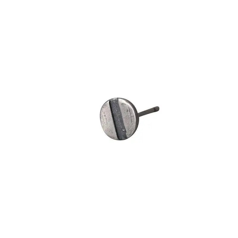 Silver Screw Ear Studs ArtsKoreanMan