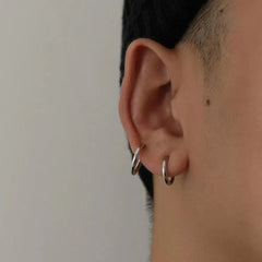 Single Sterling Ear Studs ArtsKoreanMan