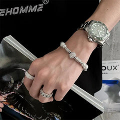 Skull Necklace & Bracelet ArtsKoreanMan