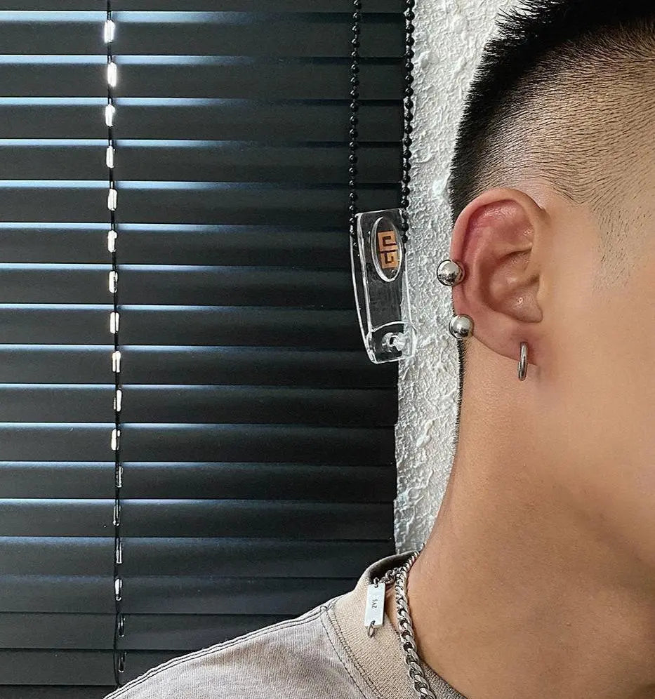 Spherical Shape Earring Clip ArtsKoreanMan