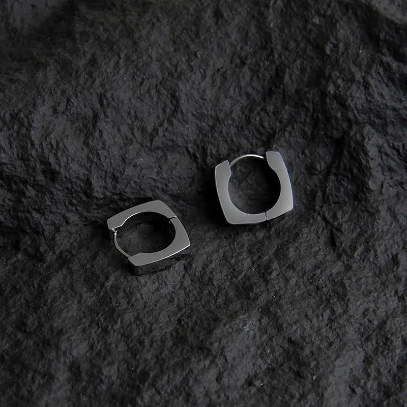 Square Buckle Earrings ArtsKoreanMan