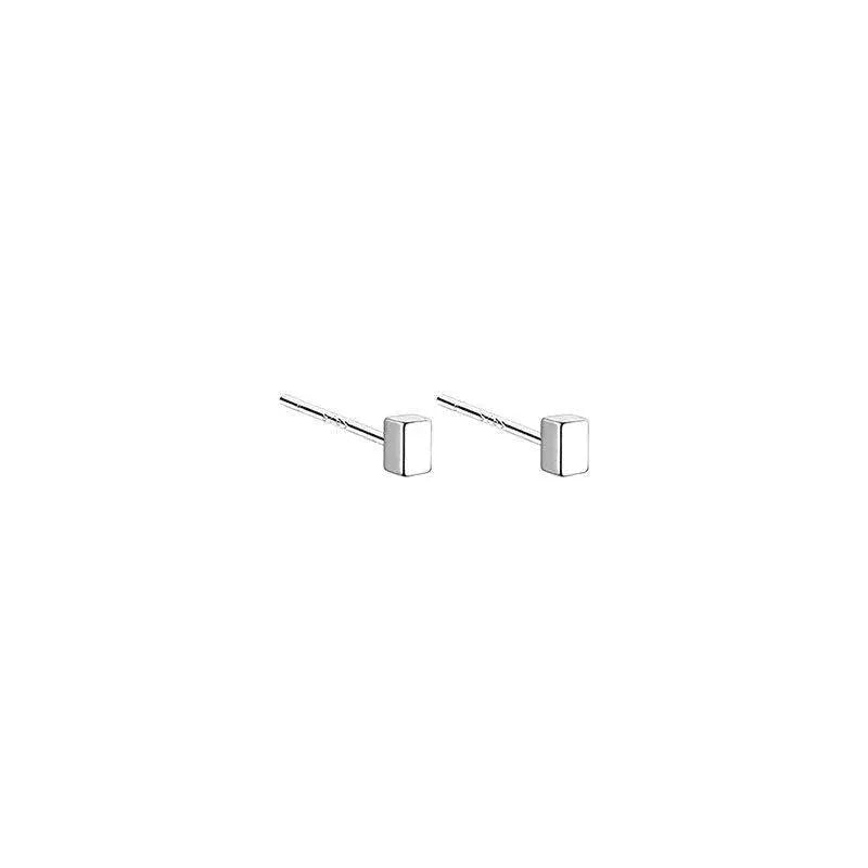 Square Metal Ear Studs ArtsKoreanMan