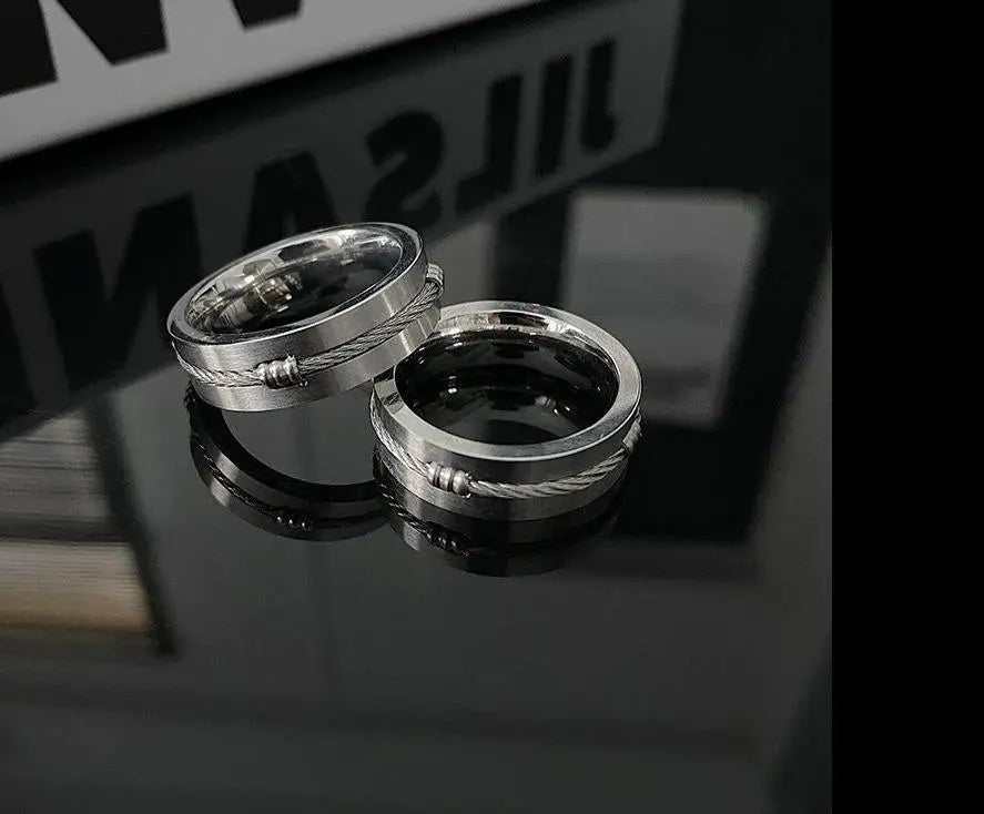 Steel Wire Metal Ring ArtsKoreanMan