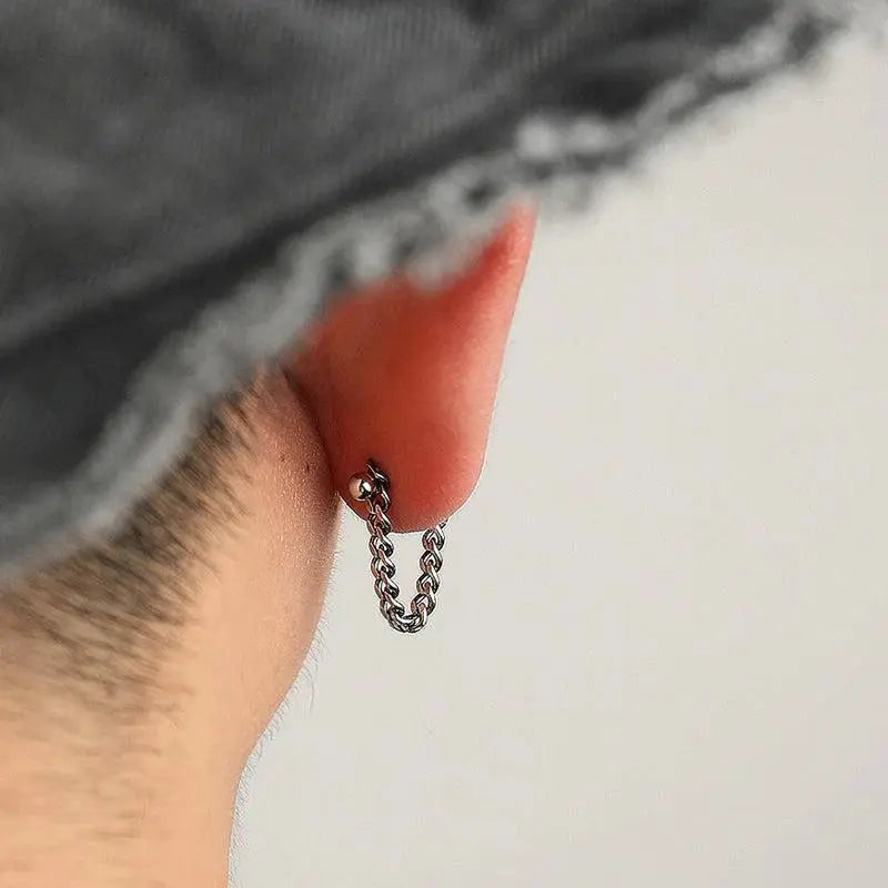 Sterling Chain Earrings ArtsKoreanMan