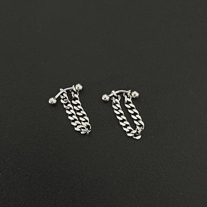 Sterling Chain Earrings ArtsKoreanMan