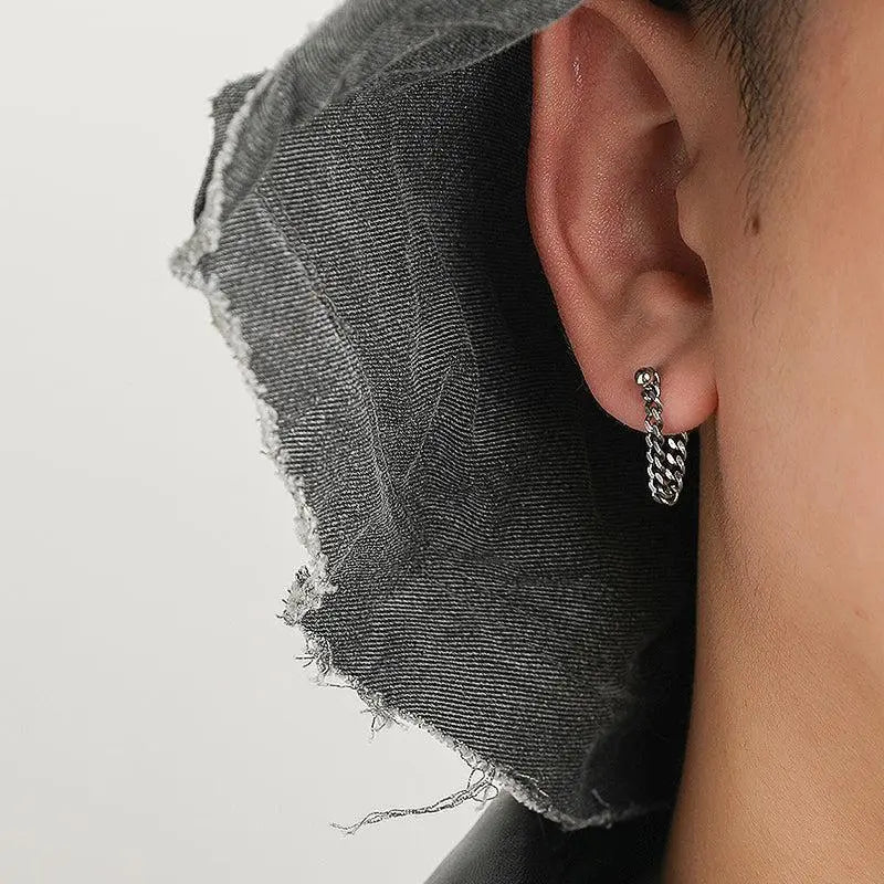 Sterling Chain Earrings ArtsKoreanMan