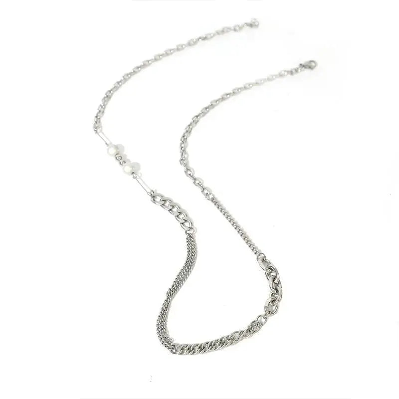 Stitched Pearl Necklace ArtsKoreanMan