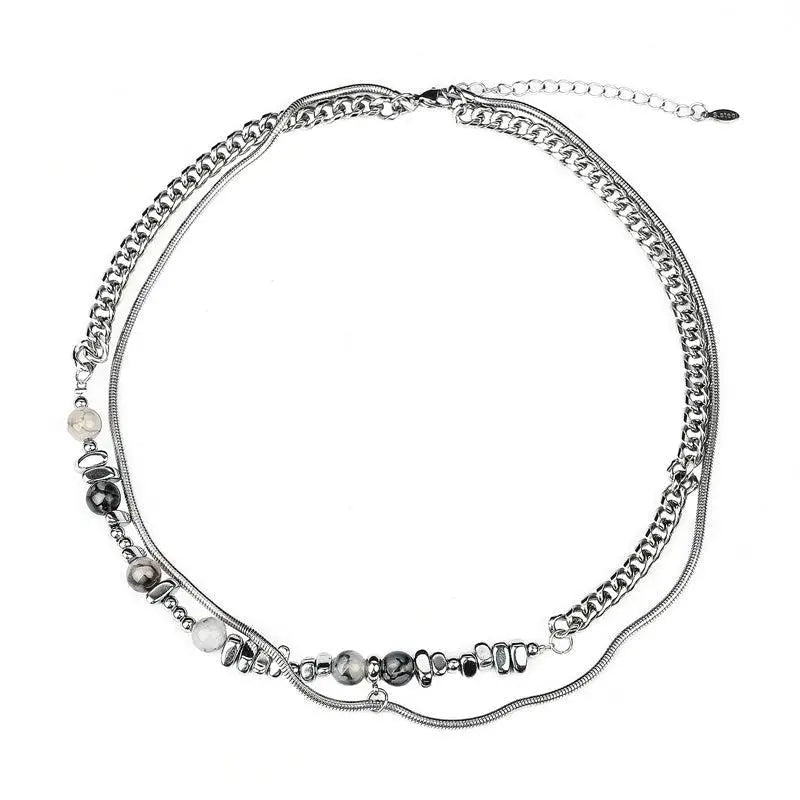 Stitching Beads Necklace ArtsKoreanMan