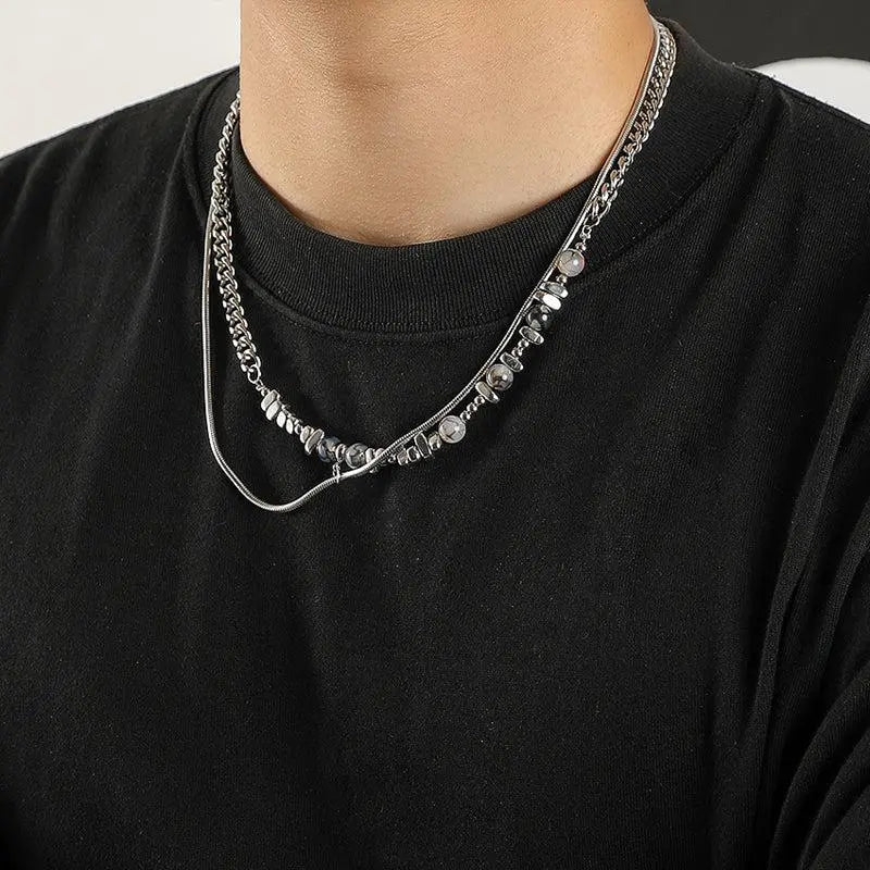 Stitching Beads Necklace ArtsKoreanMan