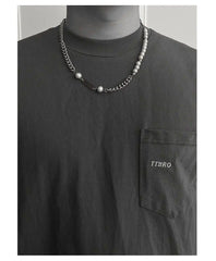 Stitching Pearl Necklace ArtsKoreanMan