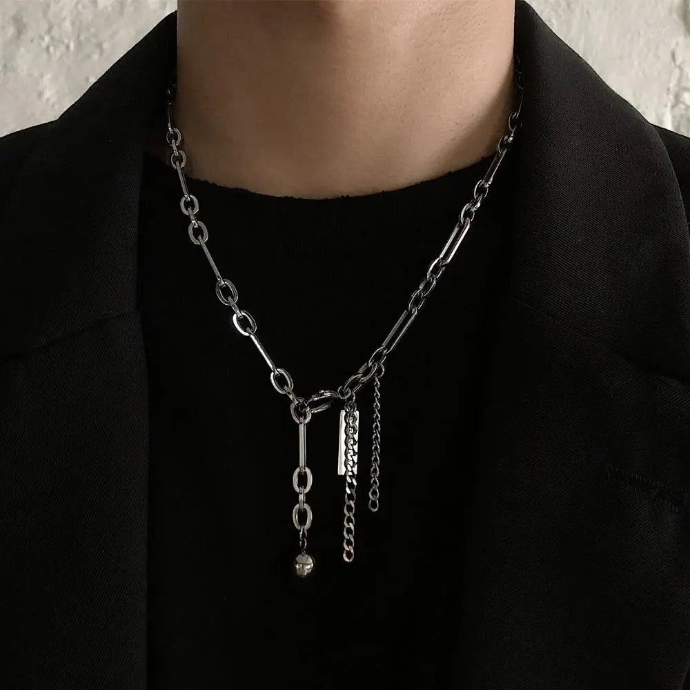 Tassel Round Bead Necklace ArtsKoreanMan