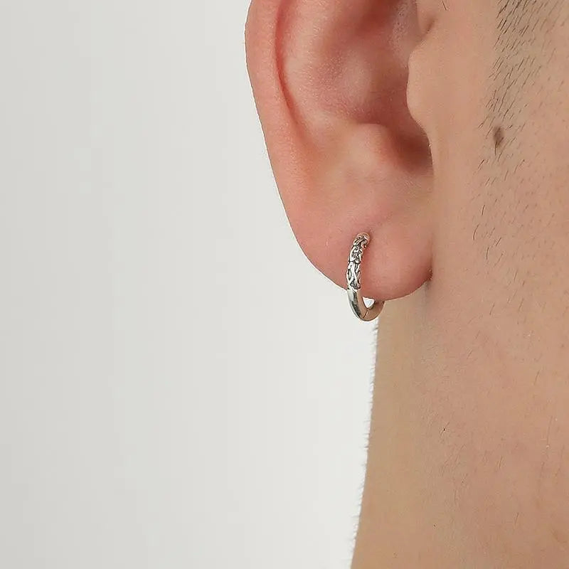 Textured Hoop Earrings ArtsKoreanMan