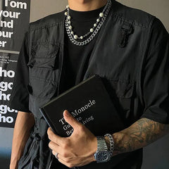 Thick Cuban Chain Necklace & Bracelet ArtsKoreanMan