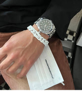 Three-Dimensional Buckle Cuban Bracelet ArtsKoreanMan