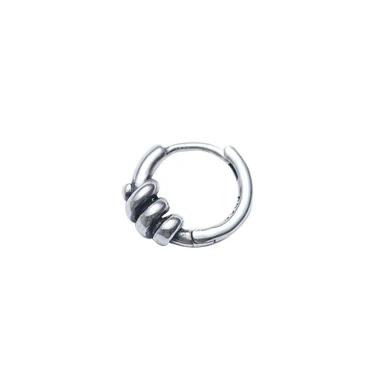 Twisted Metal Hoop Earrings ArtsKoreanMan